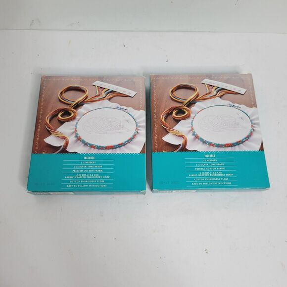 Pioneer Woman Hat Needle Craft Embroidery Kit Size 6 In DIA ( 15.2 cm) 2 New - Picture 2 of 5